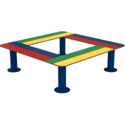 Assise carrée multicolore Ninou