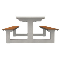 Table multi-jeux béton et HPL Piony