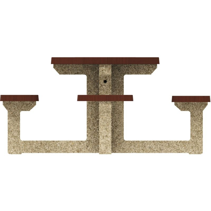 Table de jeux échecs et dames béton Piony - Buton