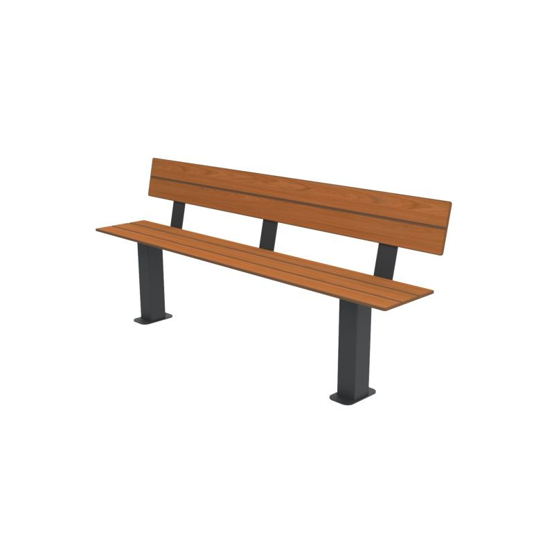 Assise cancale avec dossier lames