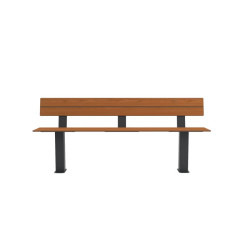 Assise cancale avec dossier lames