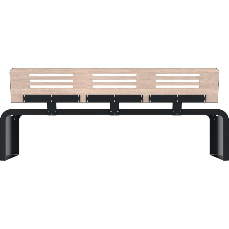 Assise avec pied en acier roulé