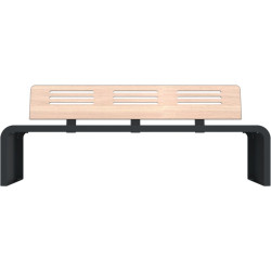 Assise avec pied en acier roulé