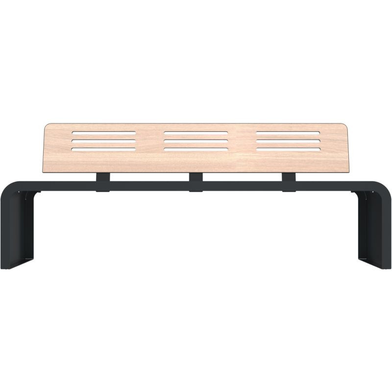 Assise avec pied en acier roulé