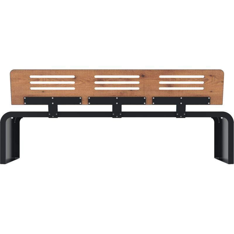 Assise avec pied en acier roulé