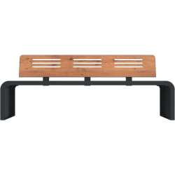 Assise avec pied en acier roulé