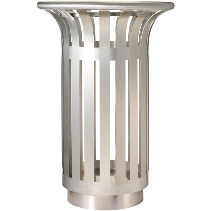 Poubelle inox 1 flux pour extérieur Rossignol Tulipe