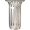 Poubelle inox 1 flux pour extérieur Rossignol Tulipe