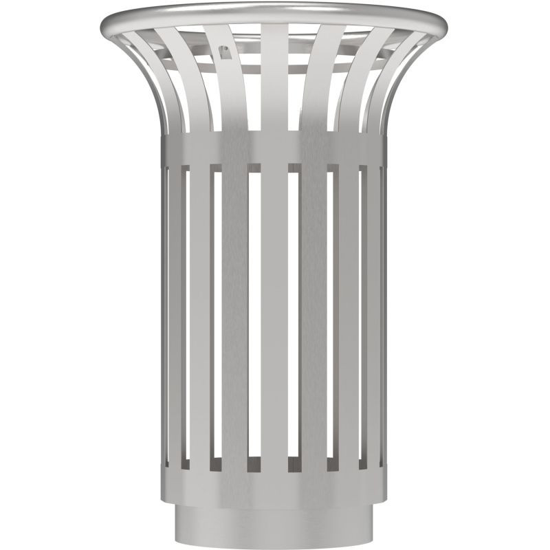 Poubelle inox 1 flux pour extérieur Rossignol Tulipe