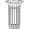 Poubelle inox 1 flux pour extérieur Rossignol Tulipe