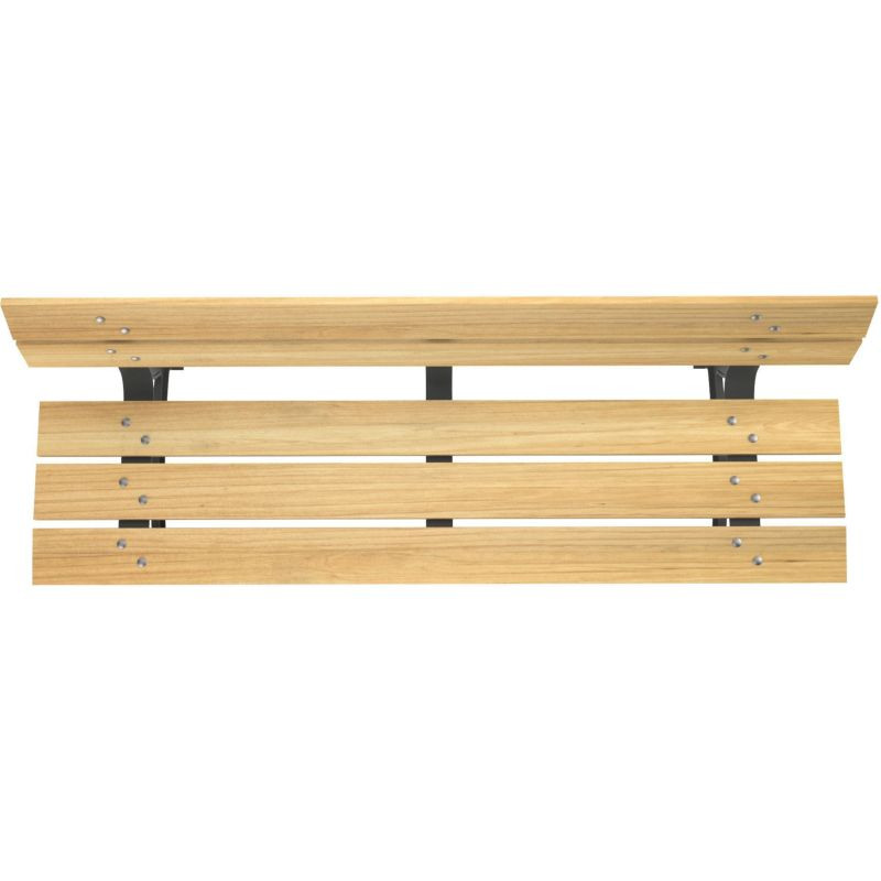 Banc Prague 3 places en bois et métal -Buton