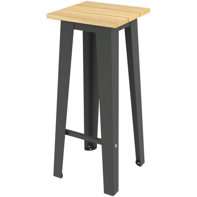 Tabouret haut Bois et métal Selim- Buton