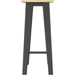 Tabouret haut Bois et métal Selim- Buton