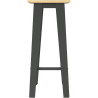 Tabouret haut Bois et métal Selim- Buton