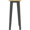 Tabouret haut Bois et métal Selim- Buton