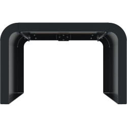 Banquette avec pied en acier roulé