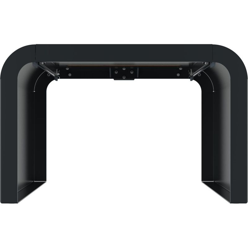 Banquette avec pied en acier roulé