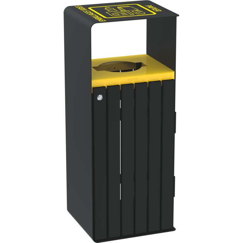 Poubelle Rossignol Artri tri sélectif extérieur - Ouverture calibrée