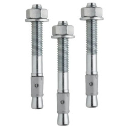 Kit 3 goujons d'ancrage inox 304L -  M12 x L.9 cm