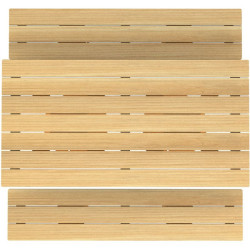 Table extérieur en bois et pieds métal Tinou