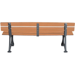 Banc traditionnel d'extérieur prague - Buton