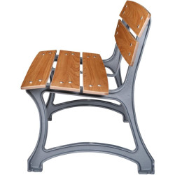 Banc traditionnel d'extérieur prague - Buton