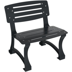 Banc de ville en métal Prague 