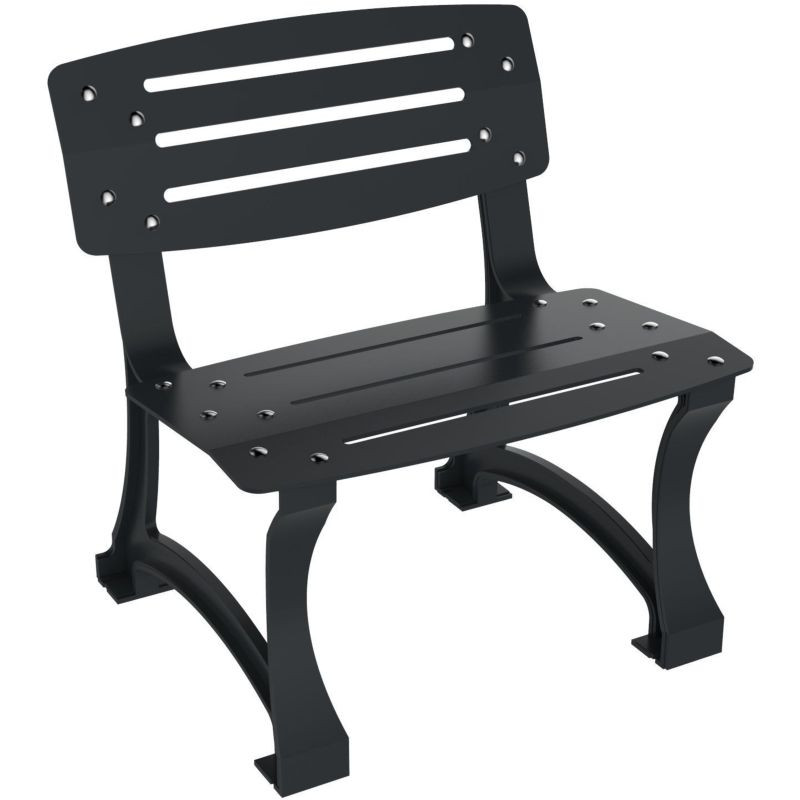 Banc de ville en métal Prague 