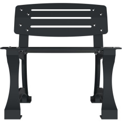 Banc de ville en métal Prague 