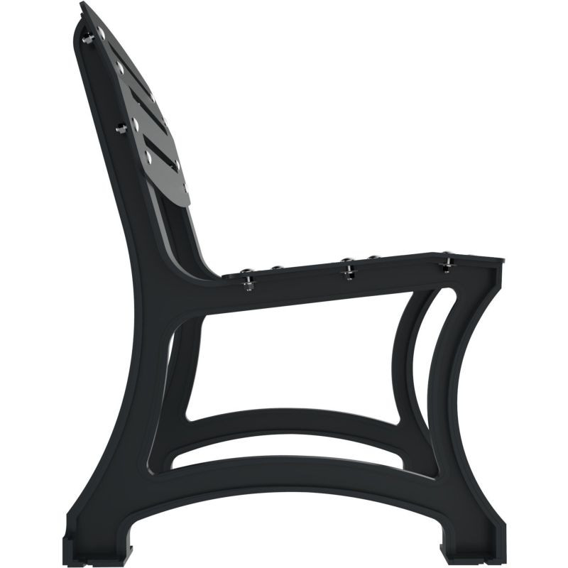 Banc de ville en métal Prague 