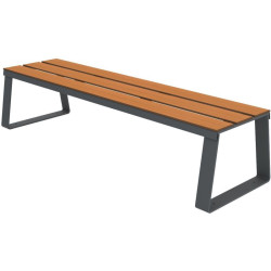 Repose canne en compact  pour banc - Havane