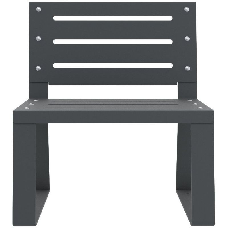 Banc public en métal Buton