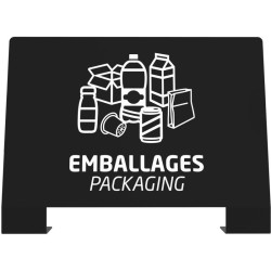 Plaque signalétique pour poubelle de tri sélectif Alitri