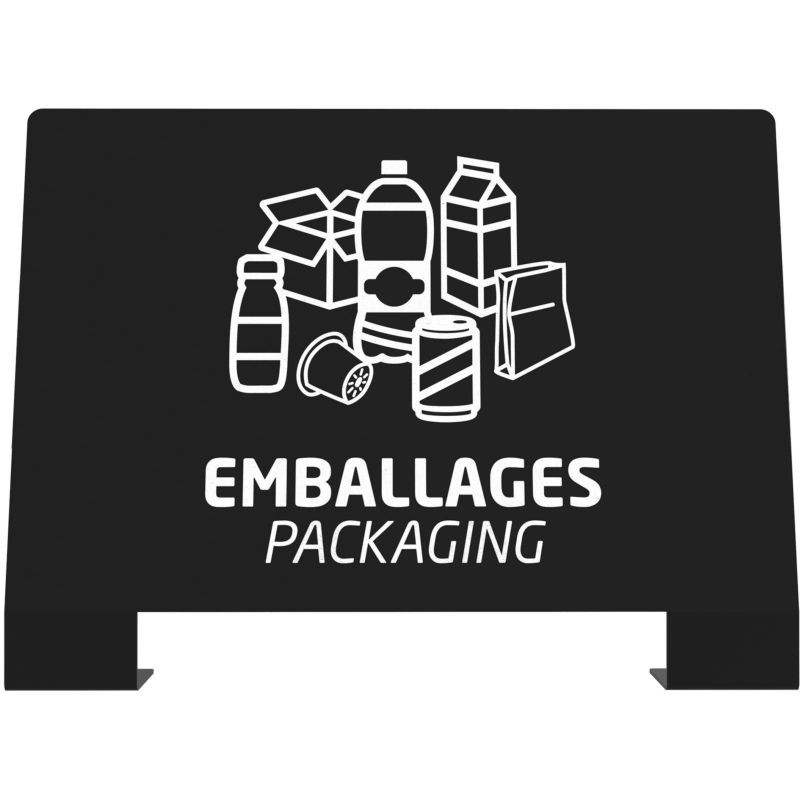 Plaque signalétique pour poubelle de tri sélectif Alitri