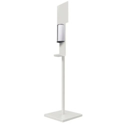 Distributeur de gel hydroalcoolique sur pied automatique - Sanimains