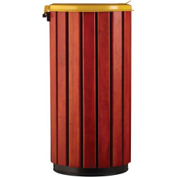 Poubelle extérieur en bois avec couvercle - Zeno Bois Protec