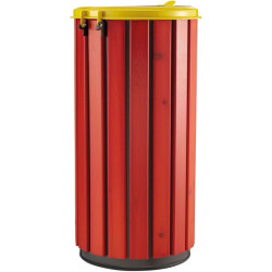 Poubelle extérieur en bois avec couvercle - Zeno Bois Protec