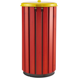 Poubelle extérieur en bois avec couvercle - Zeno Bois Protec