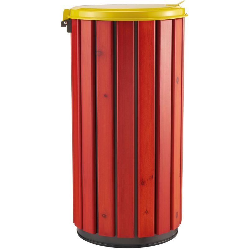 Poubelle extérieur en bois avec couvercle - Zeno Bois Protec