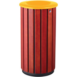 Poubelle extérieur en bois avec tête entonnoir - Zeno Bois Access