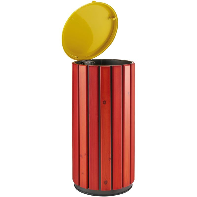 Poubelle extérieur en bois avec couvercle - Zeno Bois Protec