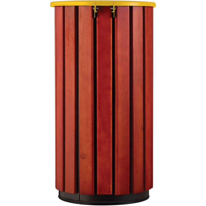 Poubelle extérieur en bois avec tête entonnoir - Zeno Bois Access