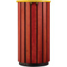 Poubelle extérieur en bois avec tête entonnoir - Zeno Bois Access