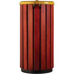 Poubelle extérieur en bois avec couvercle - Zeno Bois Protec