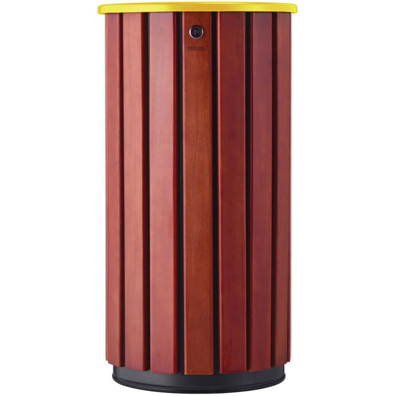 Poubelle extérieur en bois avec tête entonnoir - Zeno Bois Access