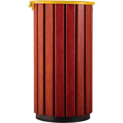 Poubelle extérieur en bois avec tête entonnoir - Zeno Bois Access