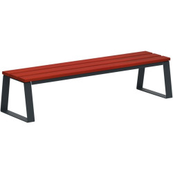 Banqette Rossignol Ballade d'extérieur en bois avec pieds acier