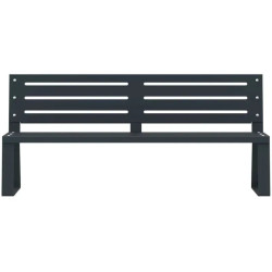 Banc public en métal - Ballade