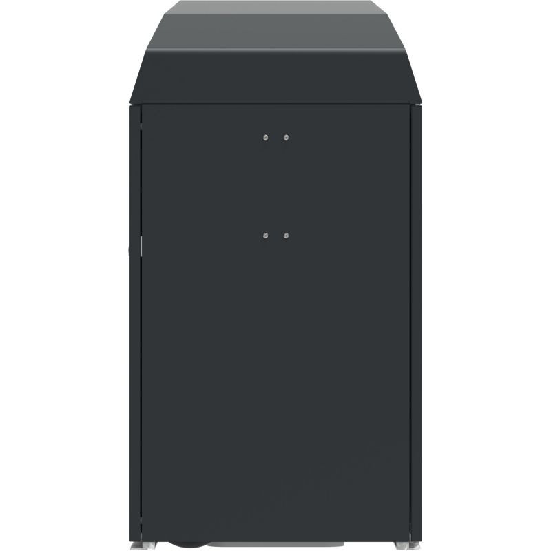 Point de collecte de tri extérieure 3 flux + bacs poubelles - Trirok