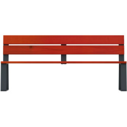 Banc Rossignol Ballade d'extérieur en bois avec pieds acier